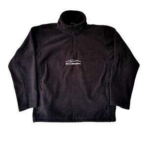 Doomsday Co. Death Before Dishonor Black Fleece 1/4 Zip Pullover Jacket Mens‎ M